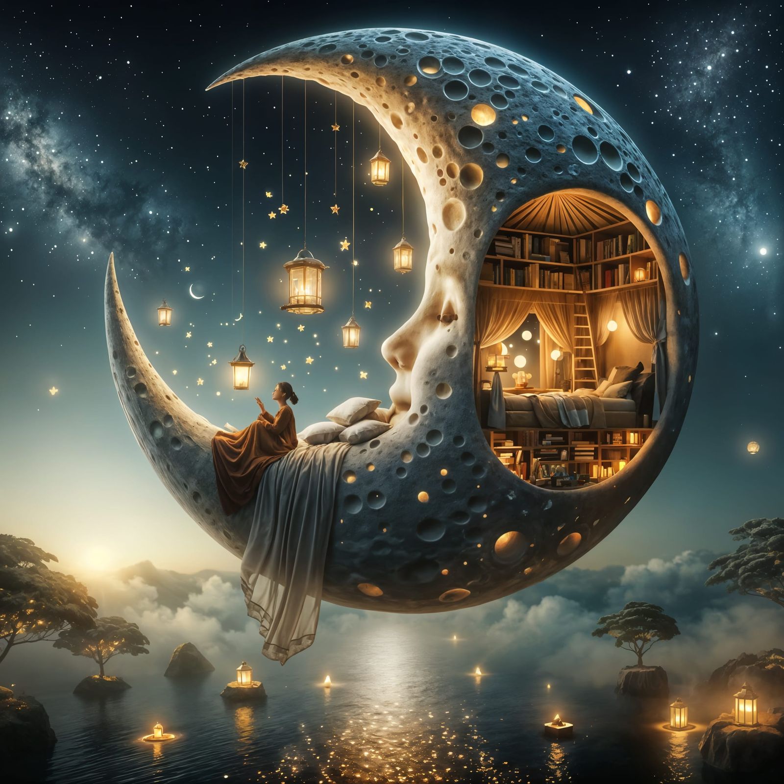 The Bedtime Moon