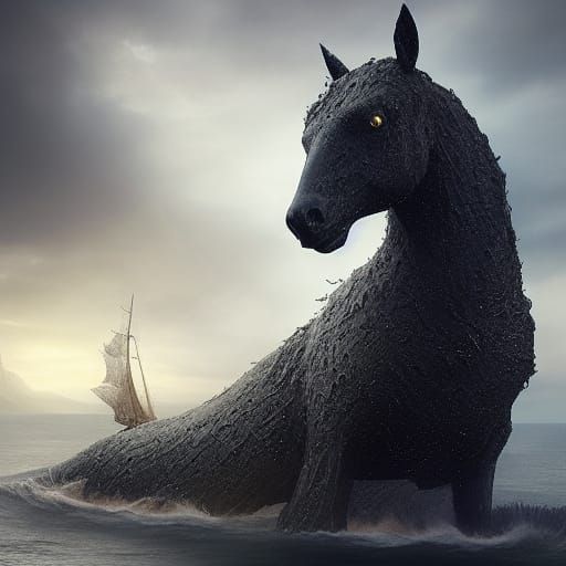 Epic Kelpie Digital Matte Painting