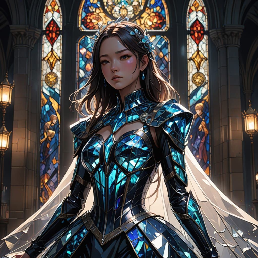 Wearable Sculpture: Stained Glass Fashion