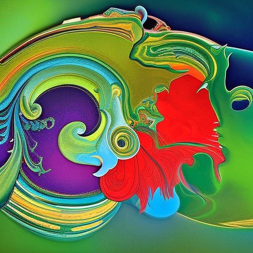 Giant Malachite Vase in Surreal Expressionist Style