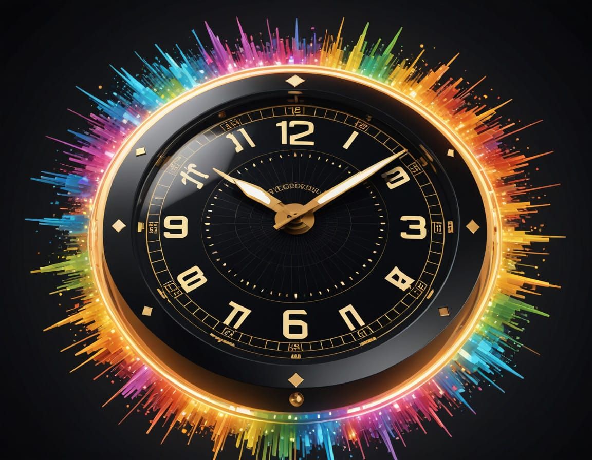 Futuristic Countdown to New Year 2025 in Vibrant Digital Sty...