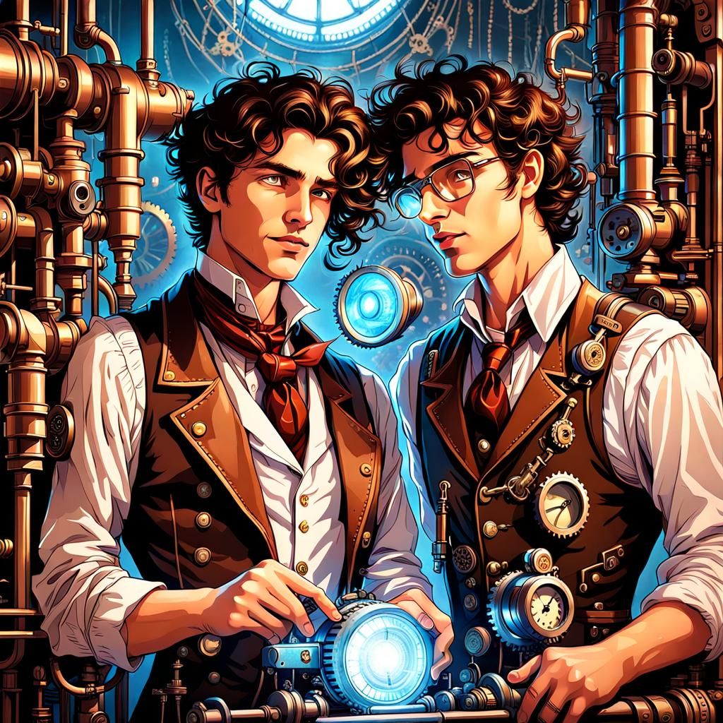 Steampunk brothers