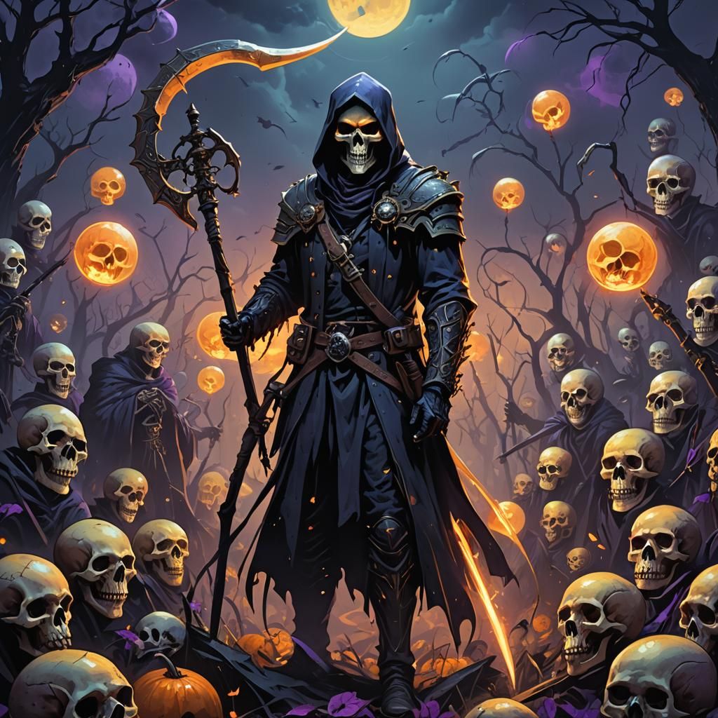 Dark Fantasy Reaper Jack with Scythe