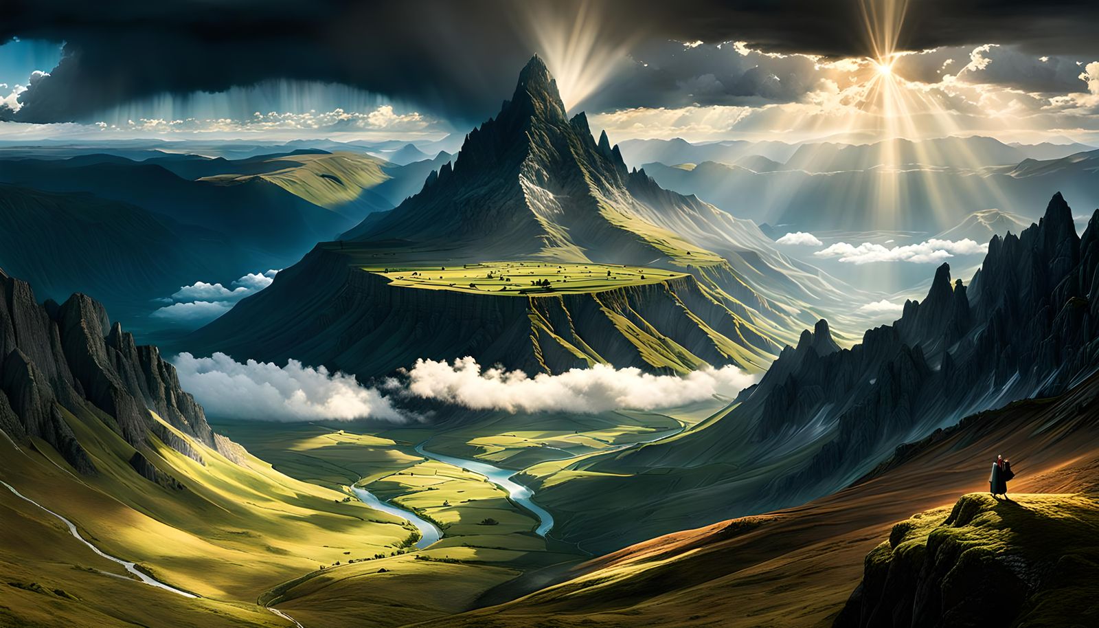 Epic Lord of the Rings Illustration in Candy Art