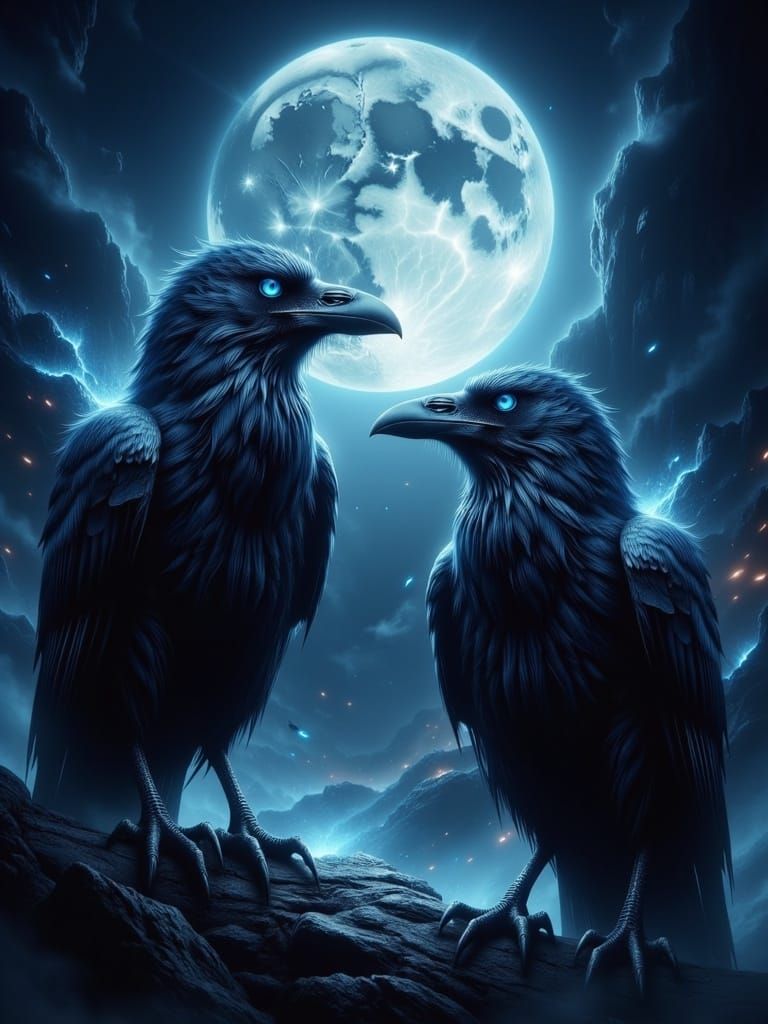 Odin's Ravens: Hyperrealistic Neo-Gothic Dystopia
