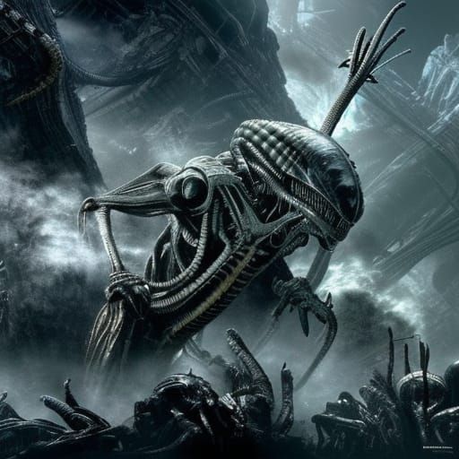 Epic Battle: Aliens vs Predator in Digital Art