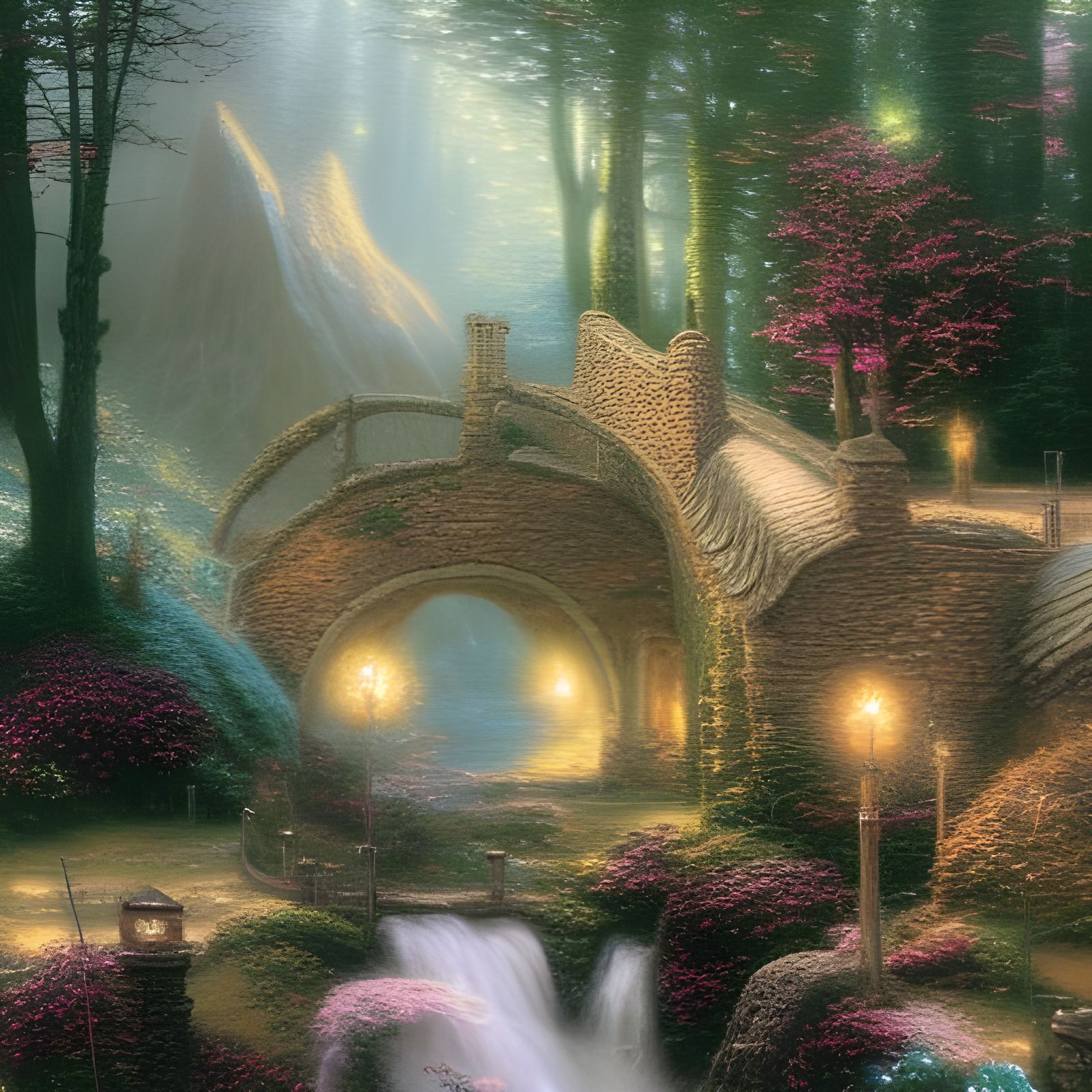 Aragorn and Arwen Kiss in Ethereal Fantasy