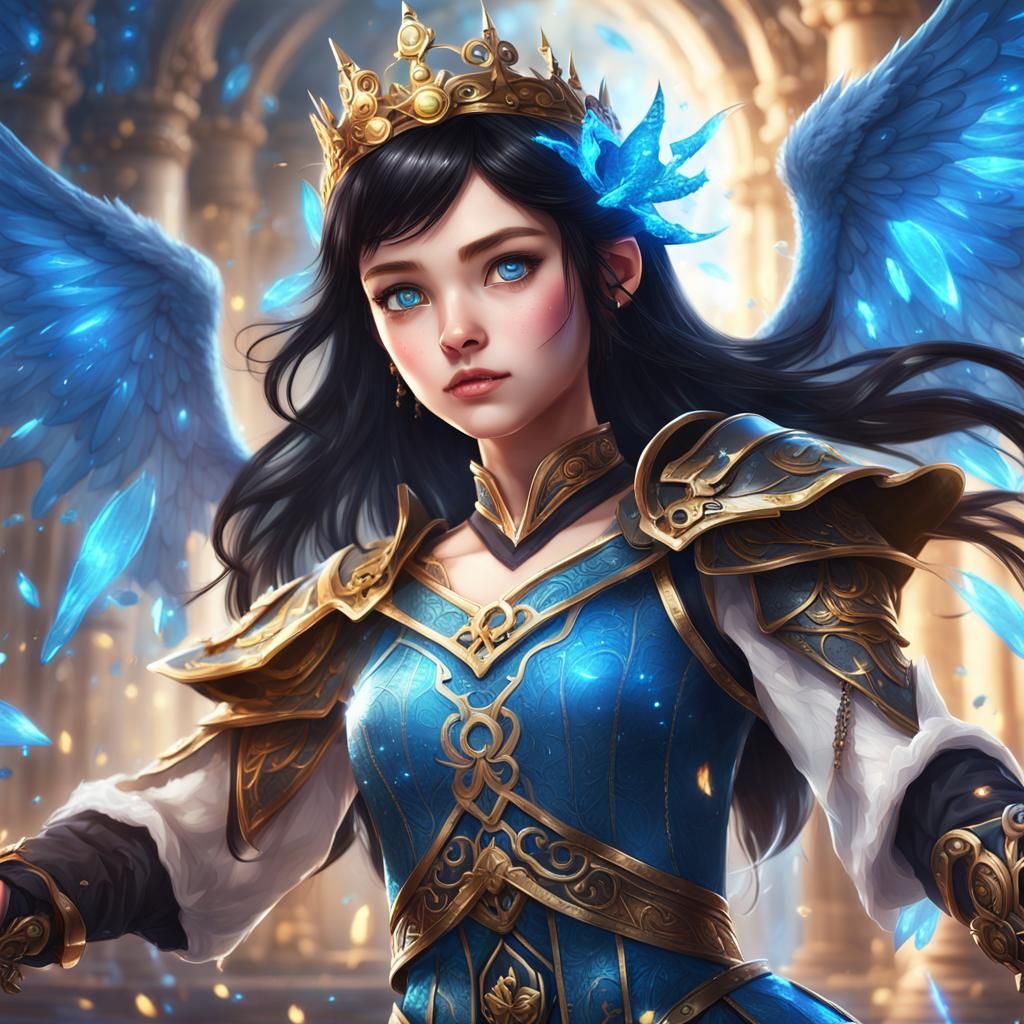 Fantasy Anime Princess in Detailed Digital Art