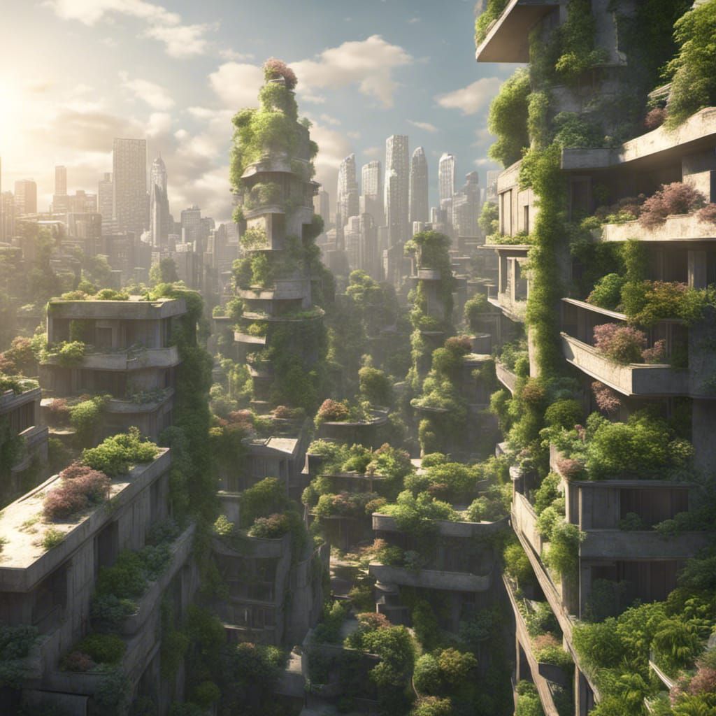 City where Plants and nature have taken over