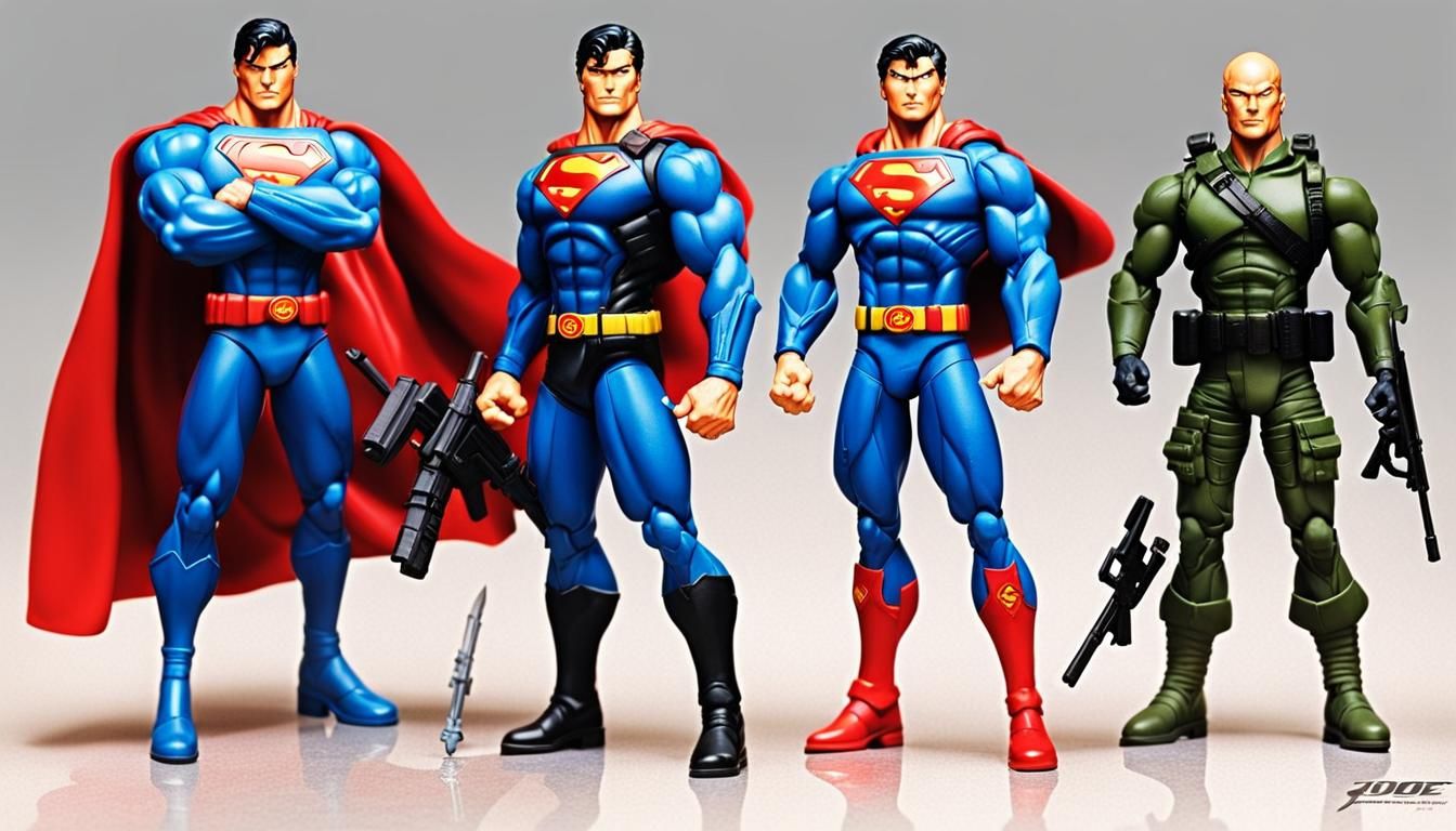 Superman and G.I. Joe in Anime Style