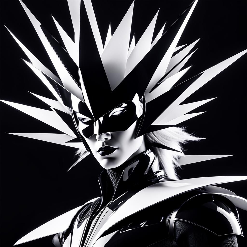 Glam Rockstar Photogram with Abstract Shadows