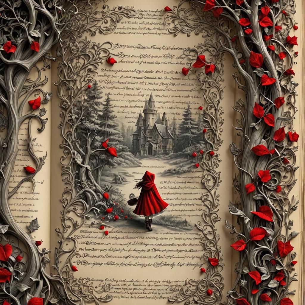 Once upon a time ... A good woman had a little red riding ho...