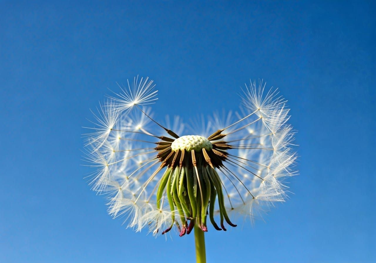 Golden Paradise from a Dandelion Seed's Perspective