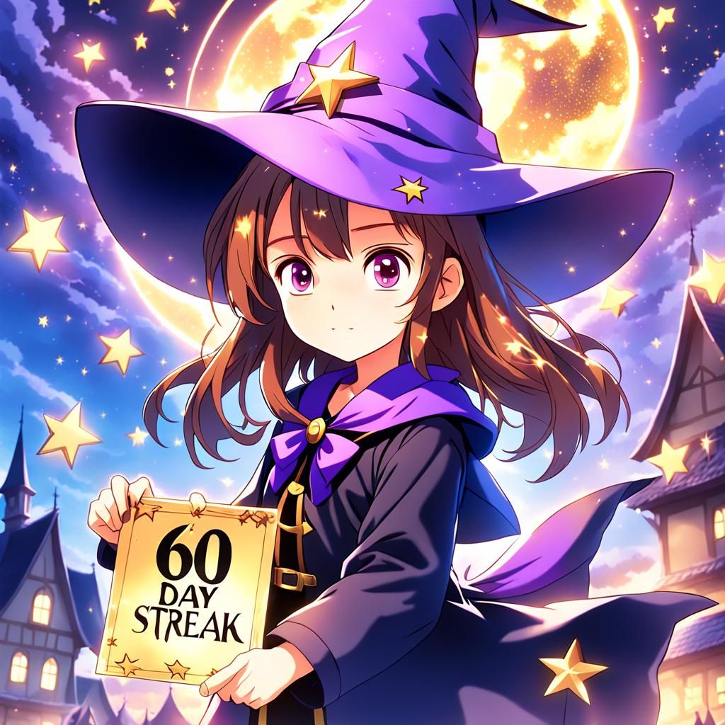 Anime Witch Celebrates Milestone in Vibrant Key Visual