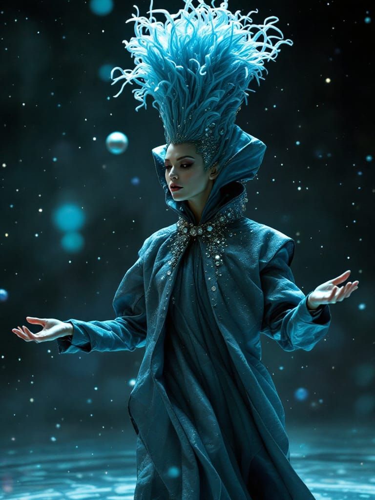 Space-Time Fabric Couture, Flouncing in Colour-Time Shift