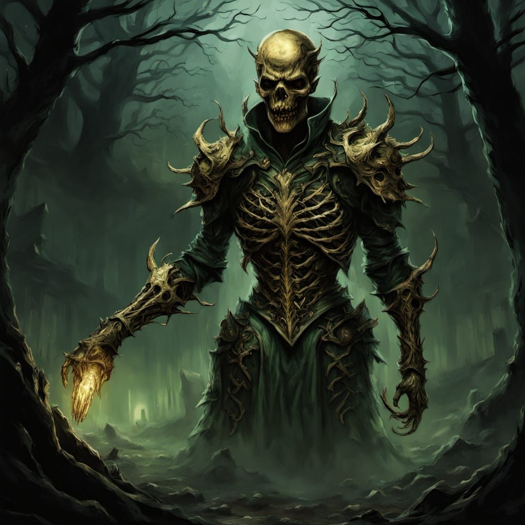 A Grotesque Horror in Golden Armor