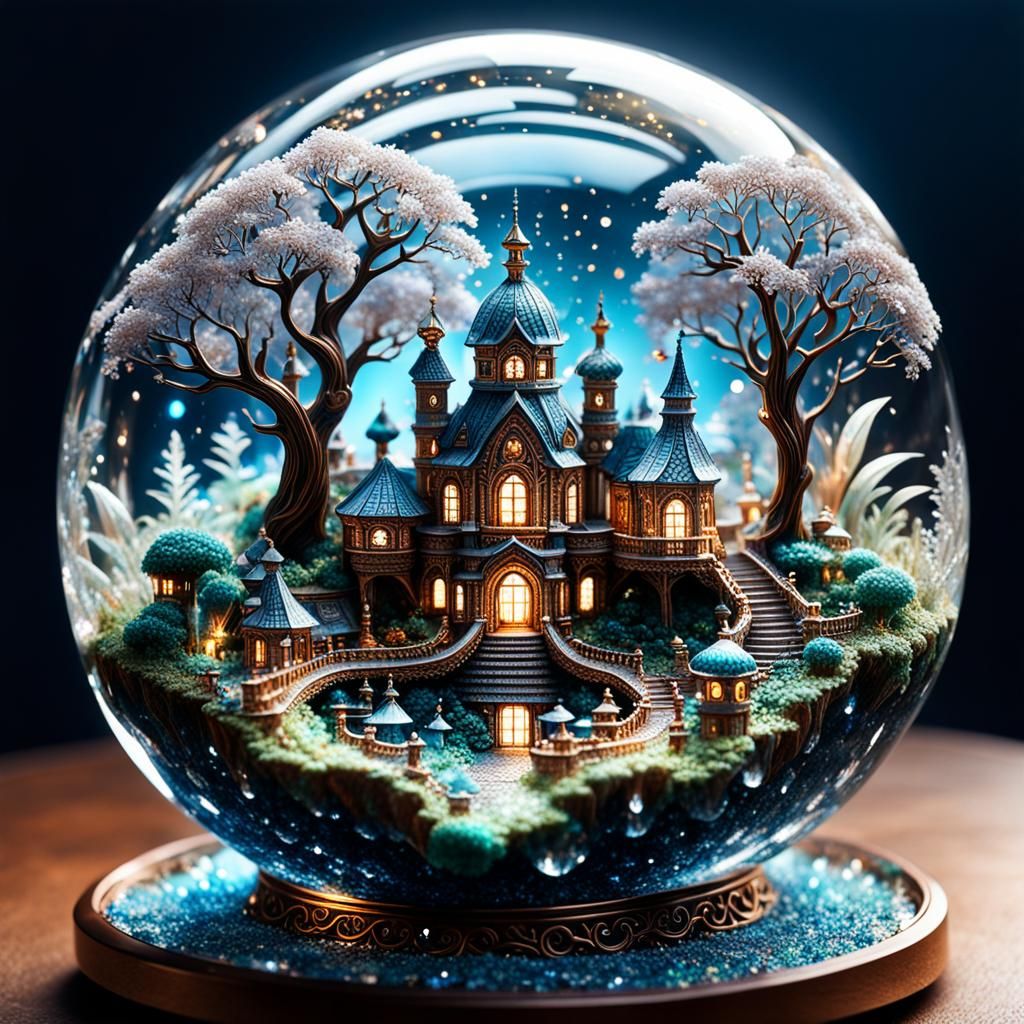 Crystal World: A Hyperdetailed Miniature Creation