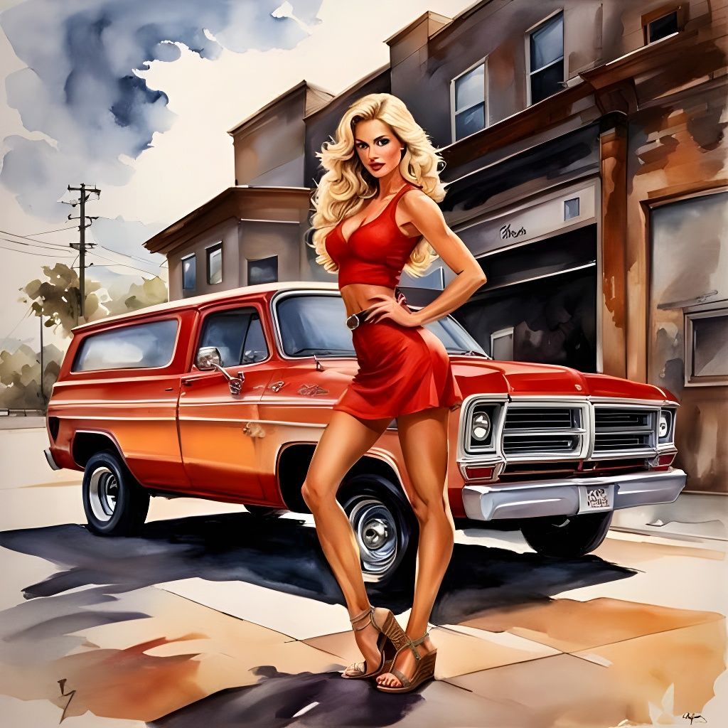 Abstract Blend of Colors and Forms