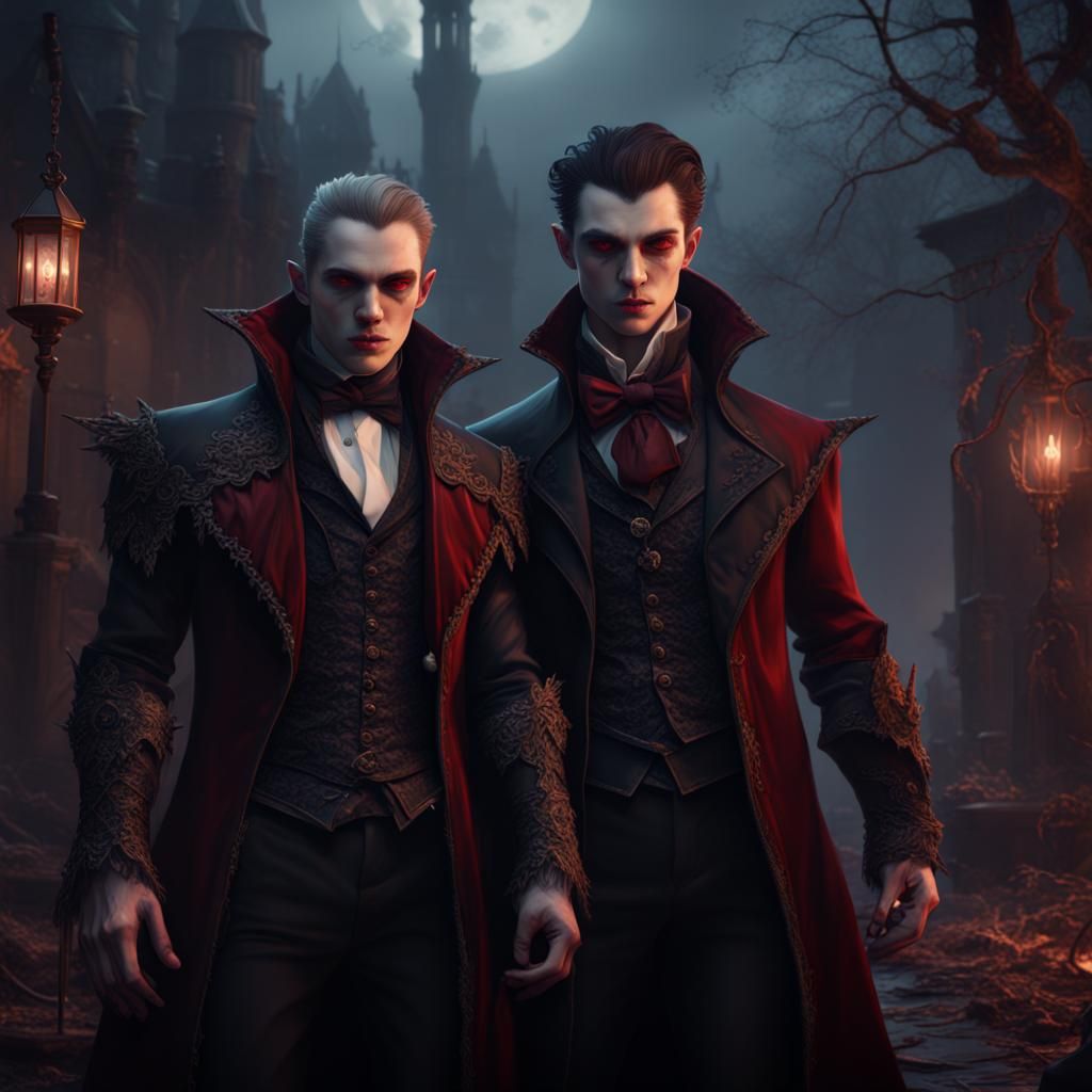 Vampire Bromance: Detailed Matte Painting