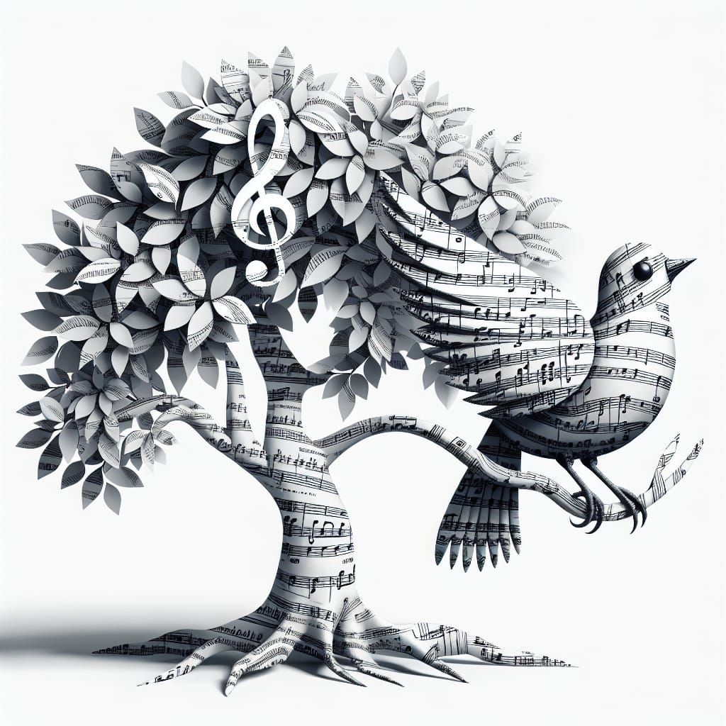 Musical Bird on a Symphony Tree