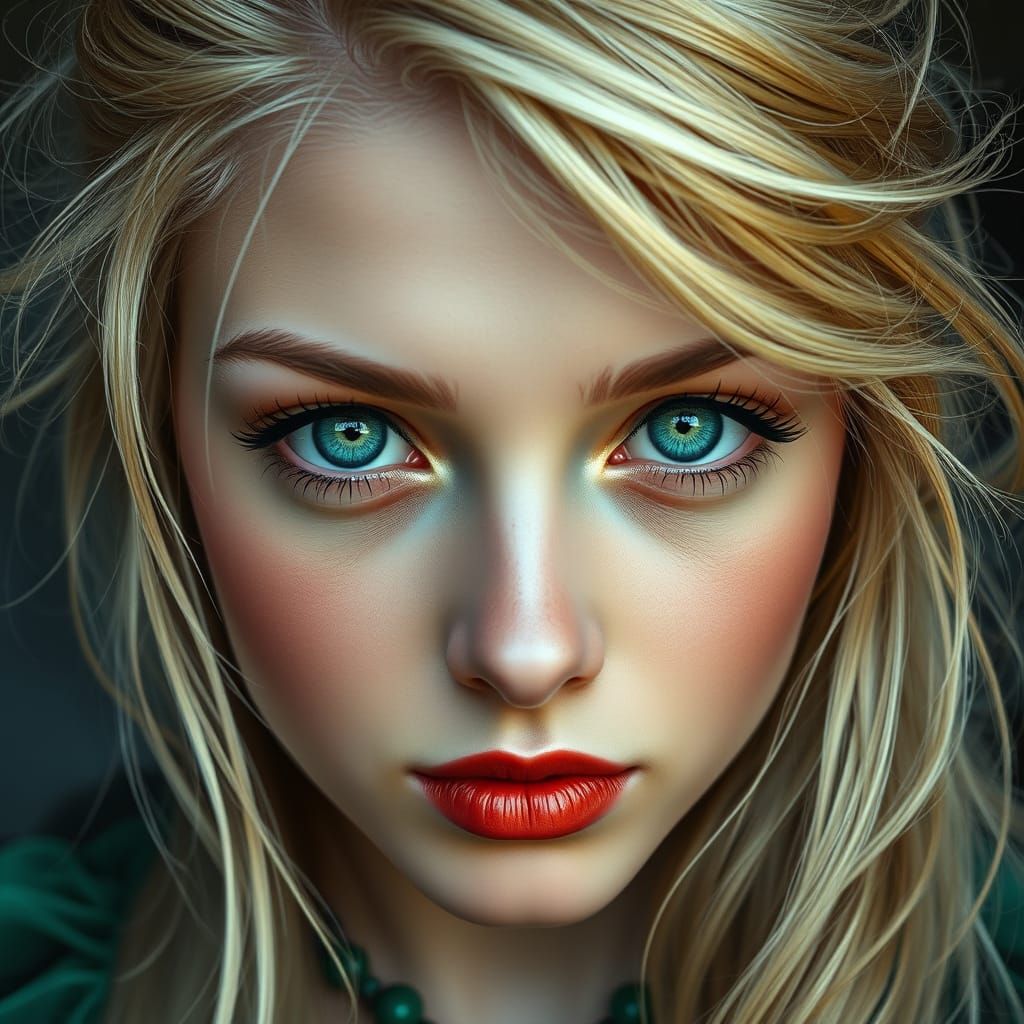 Hyper Realistic Norse Goddess Portrait