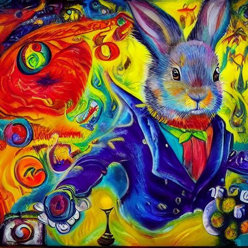 Rabbit's Surreal Dance in a Hellish Kingdom