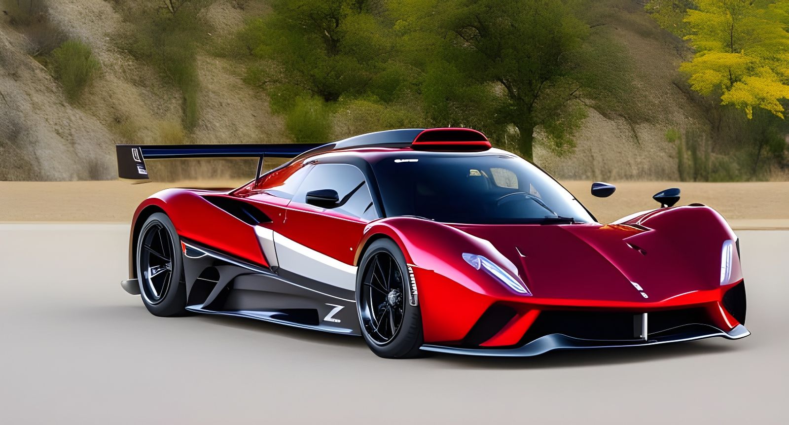 Candy Red Super Galaxy Formula 1 Concept Car