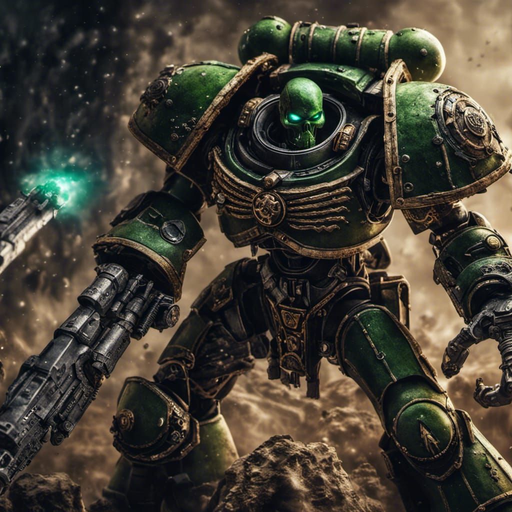 Epic Necron vs. Space Marine Battle