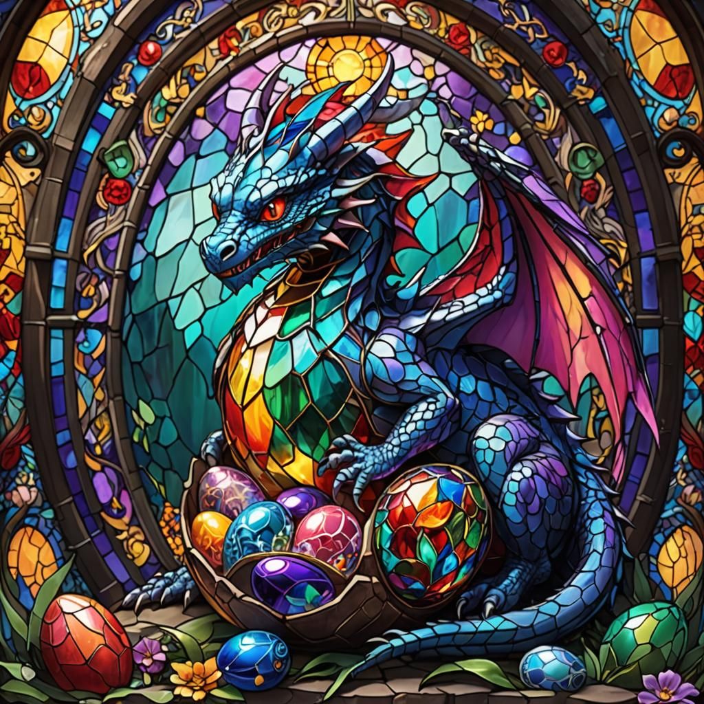 Stained Glass Dragon