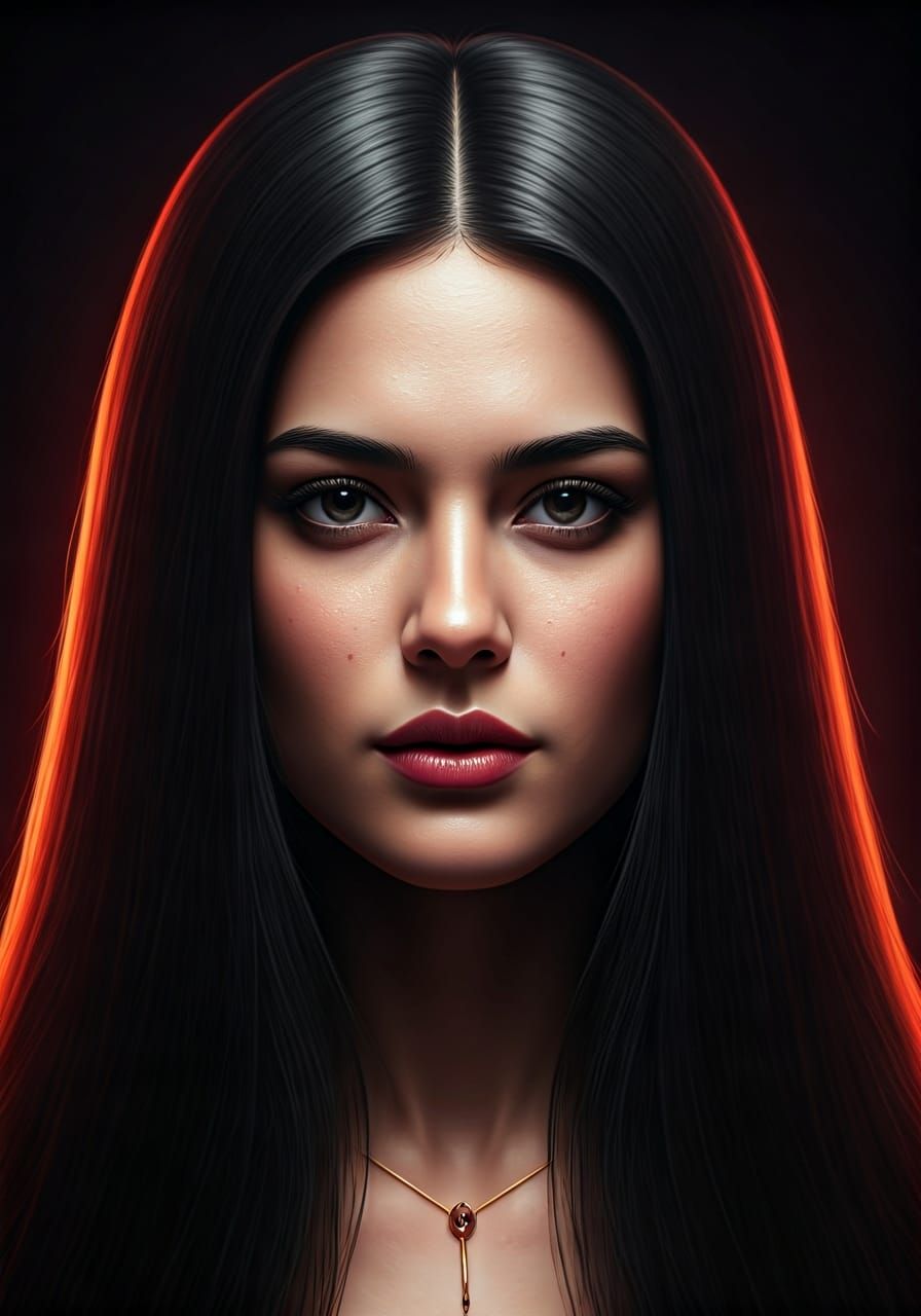 Portrait of Woman with Defiant Jewelry