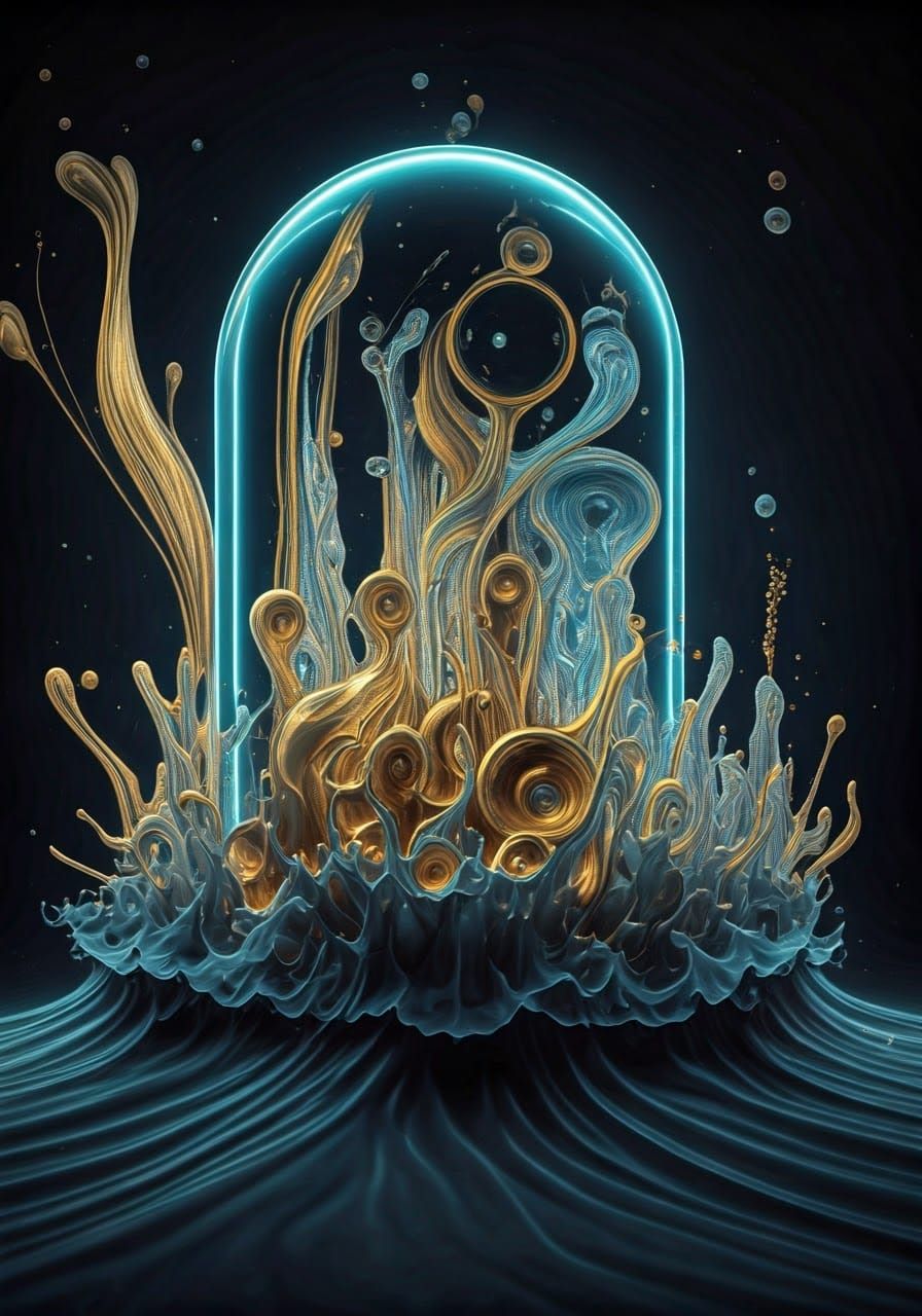 Immersive Digital Textile Landscape Outdated Rhythm White Si...