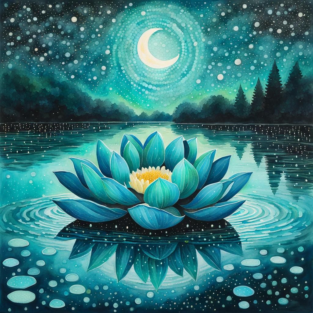 Lotus at night