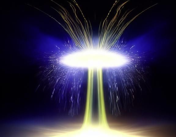 Futuristic Flow of Time: Bioluminescent Flame Flower