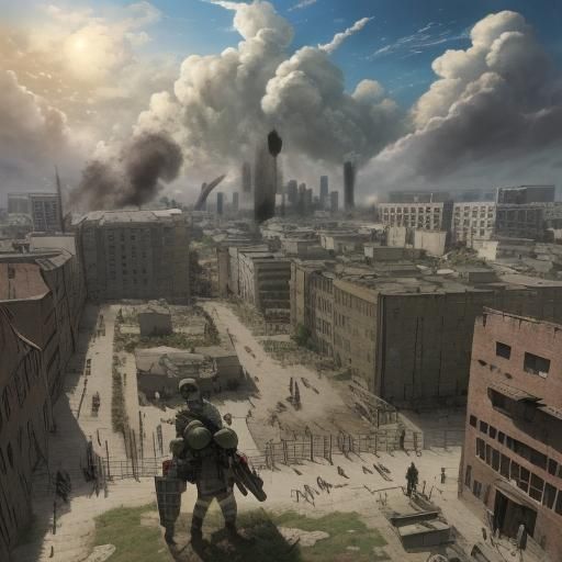 Attack on Titan Inspired Landscape in 4K