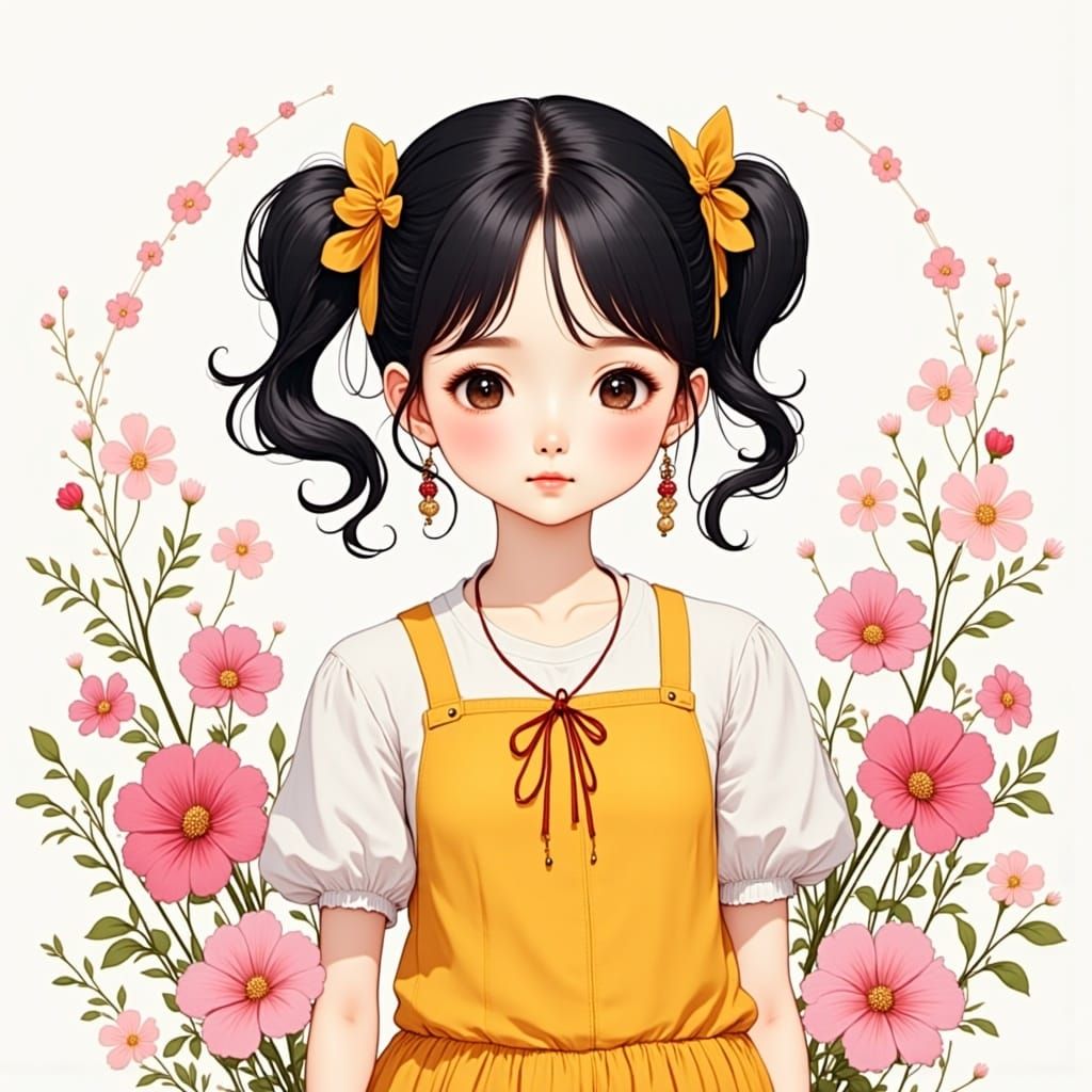 Surreal Cartoon Landscape in Vibrant Colors