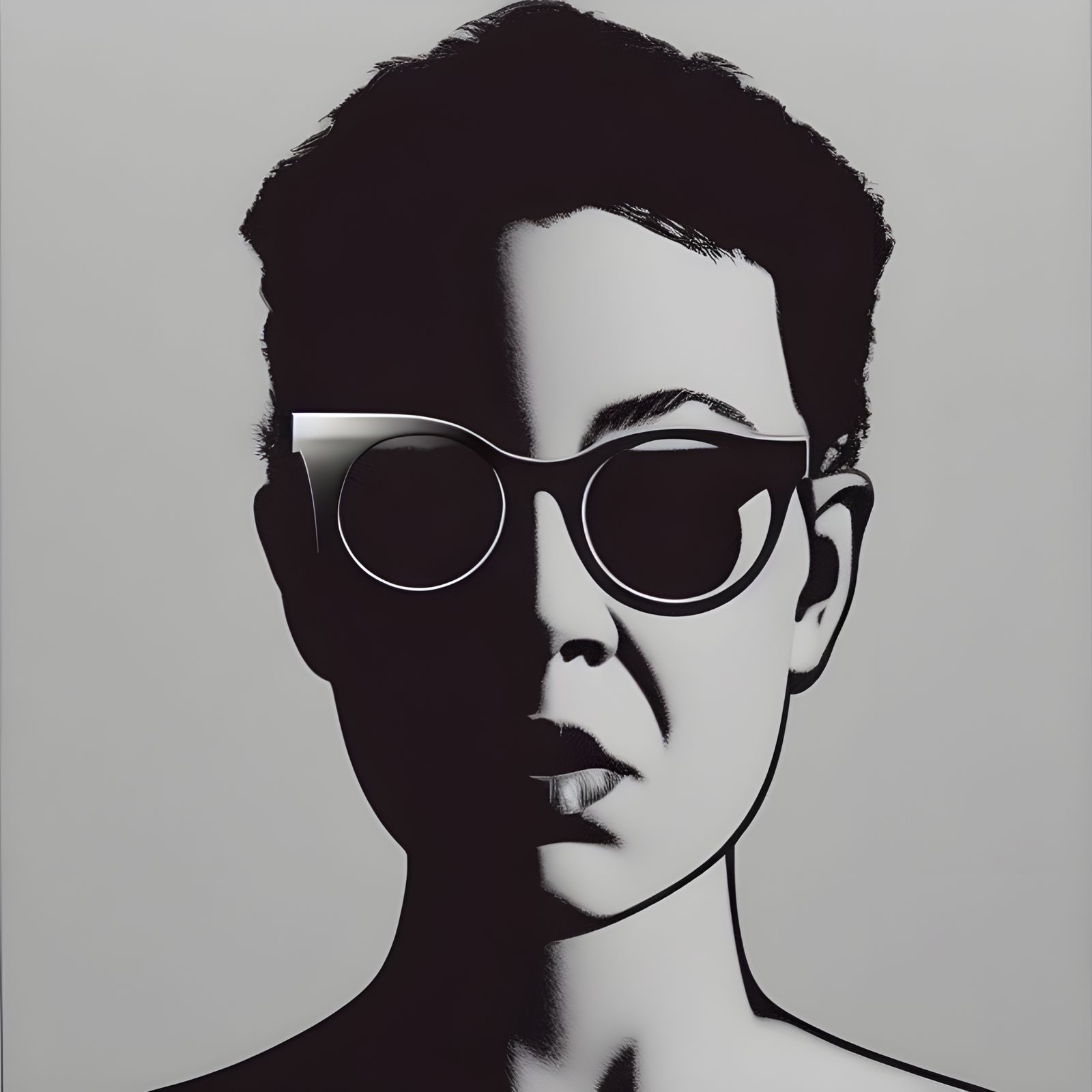 Futuristic Post-Human Figure in Photorealistic Style