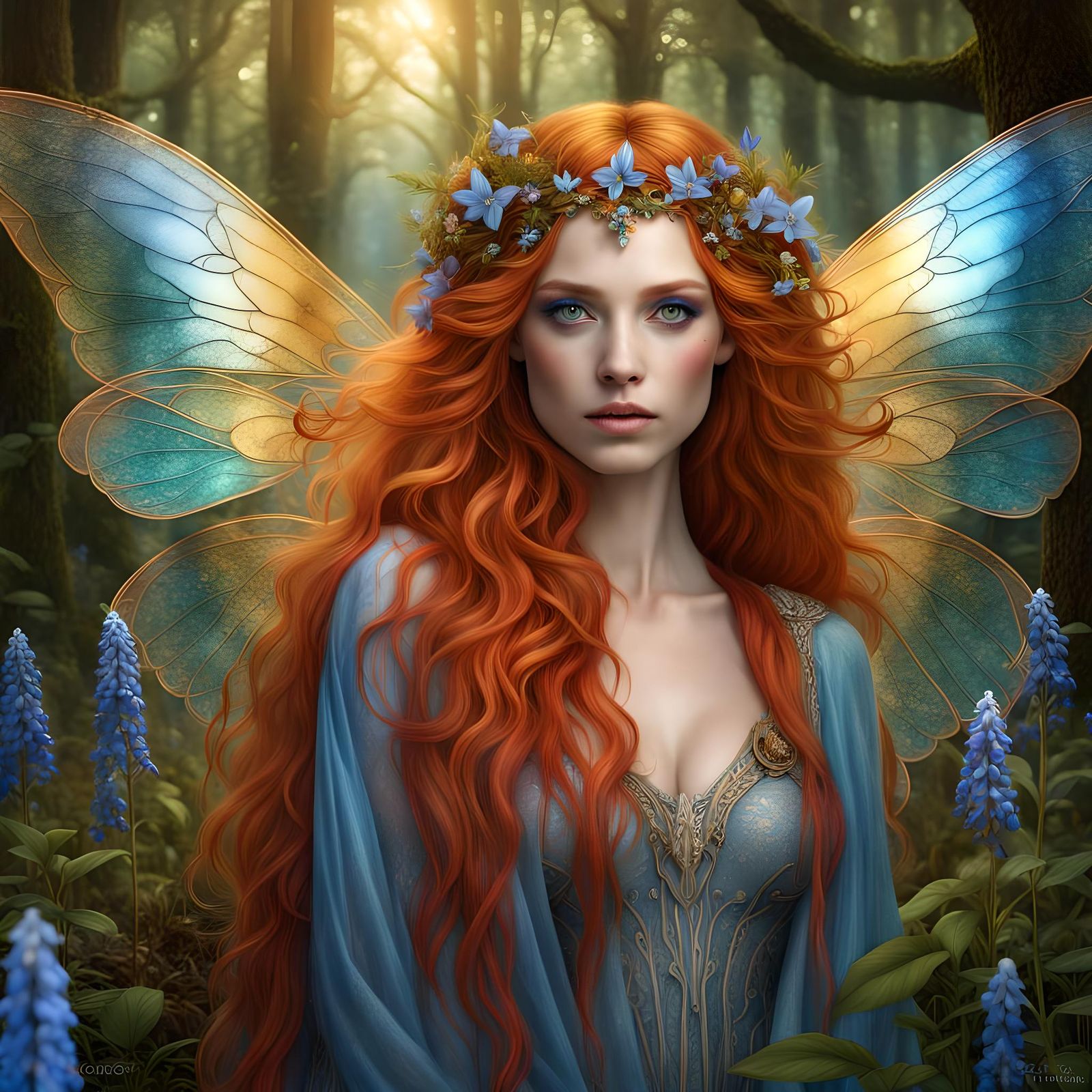 Ethereal Fairy Queen in Enchanted Forest