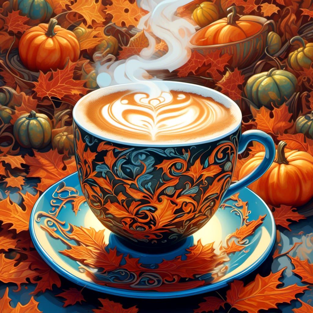 autumn morning latte