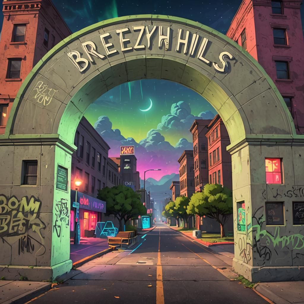 Low-Poly Neon Noir Cityscape at Night