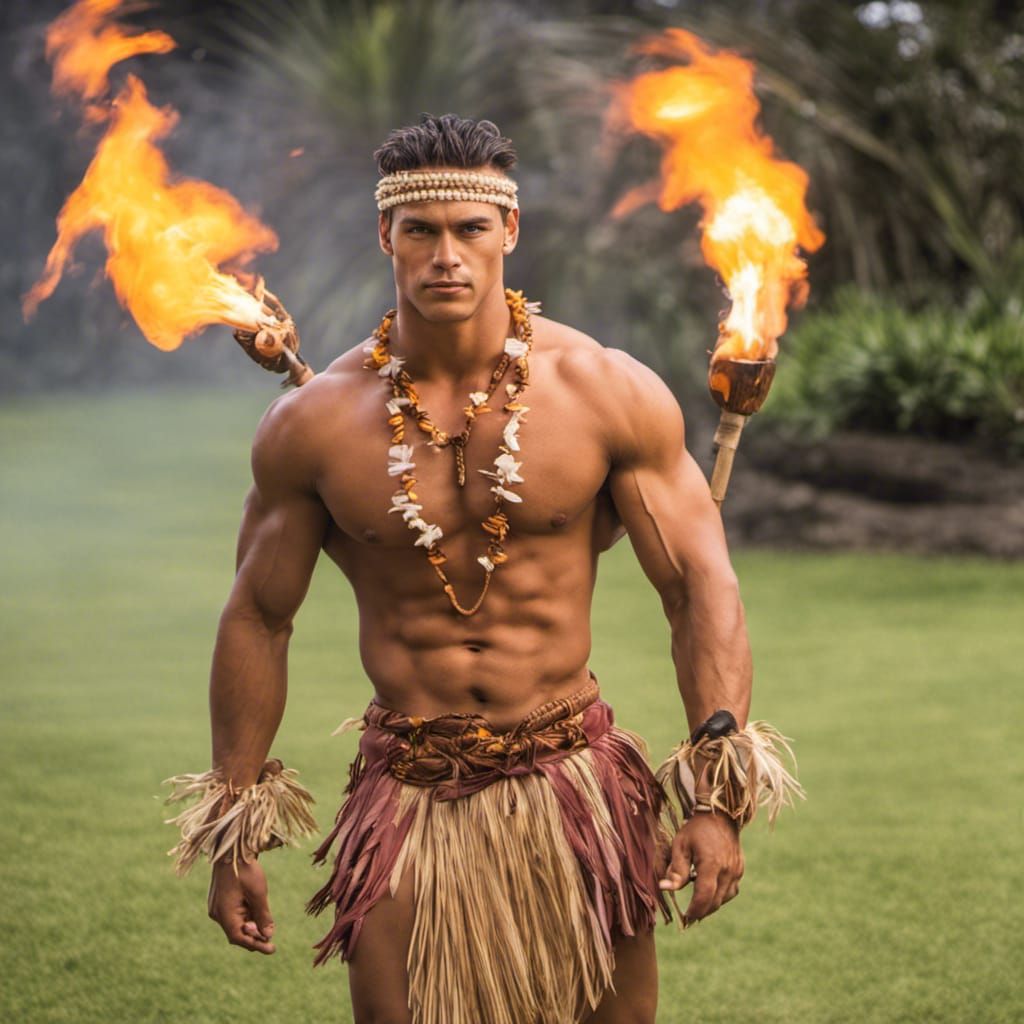 Hawaiian Fire Dancer