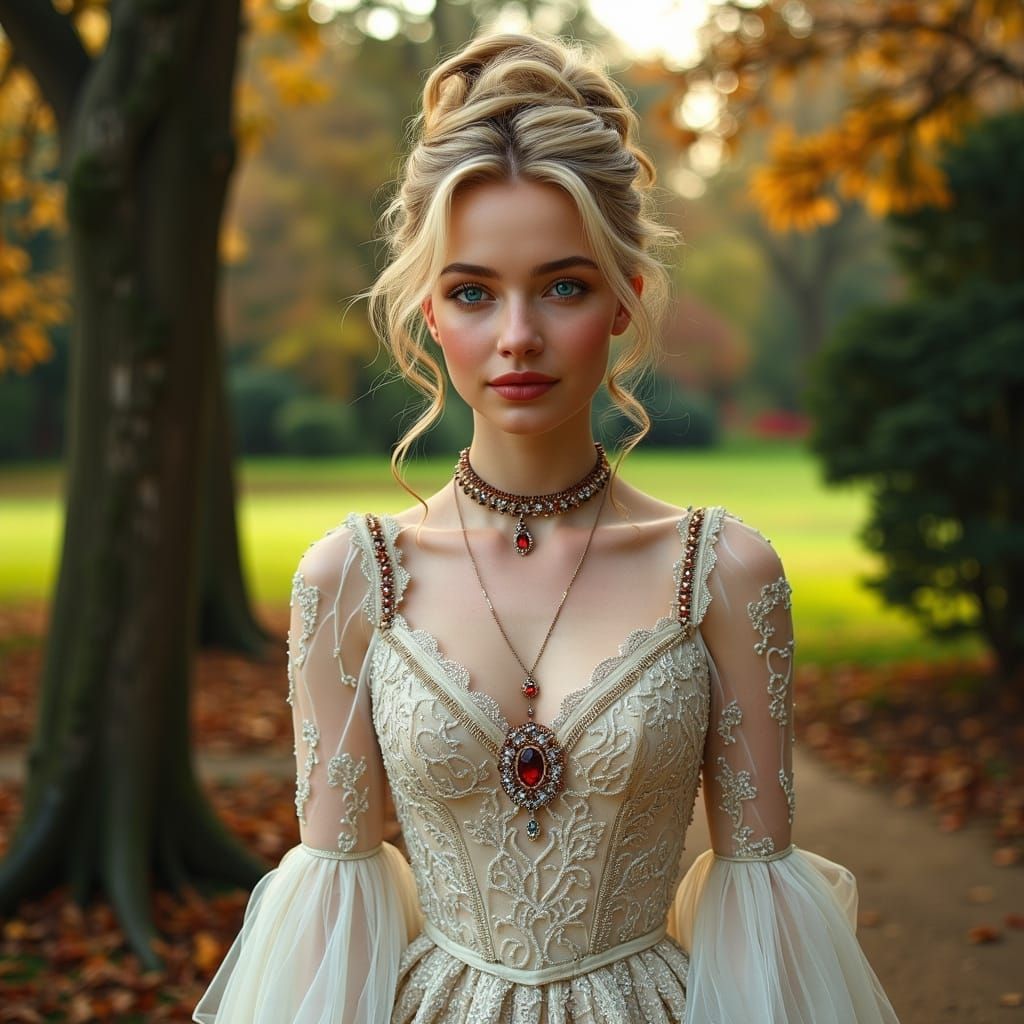 Anne de Breuil: Lady Winter in Golden Light