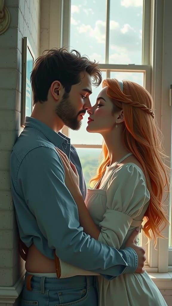 Romantic Encounter on a Terrace: Anime Style