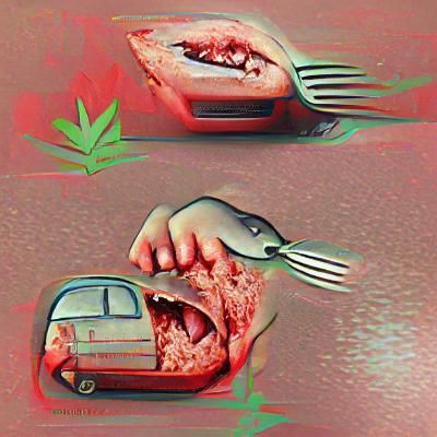 Auto-Cannibalism Conceptual Image