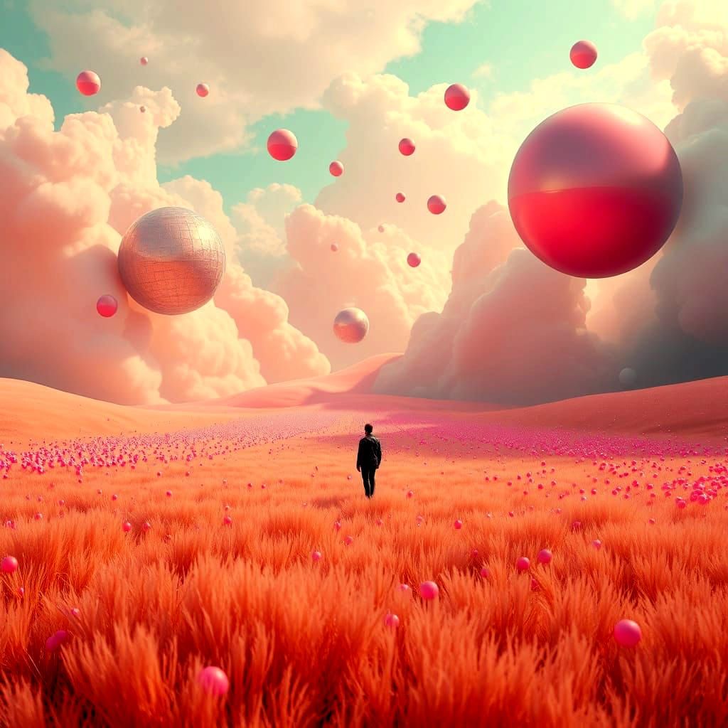Surreal Pink Fields