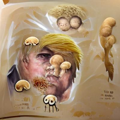 Surreal Concept Art: Figure Devoured by Fungi