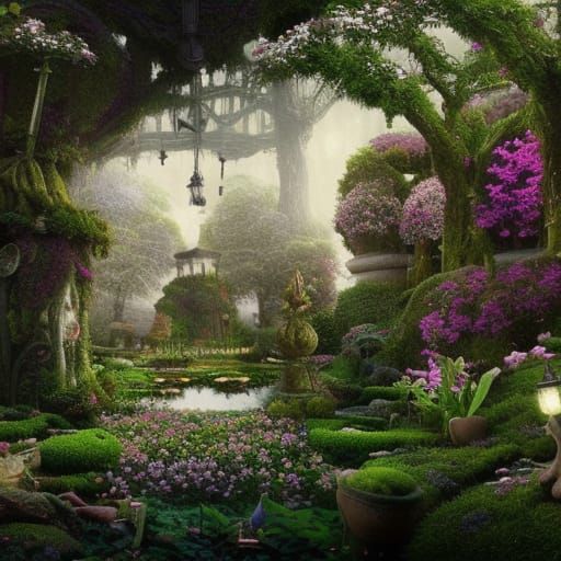Fairytale Garden: Epic Digital Matte Painting