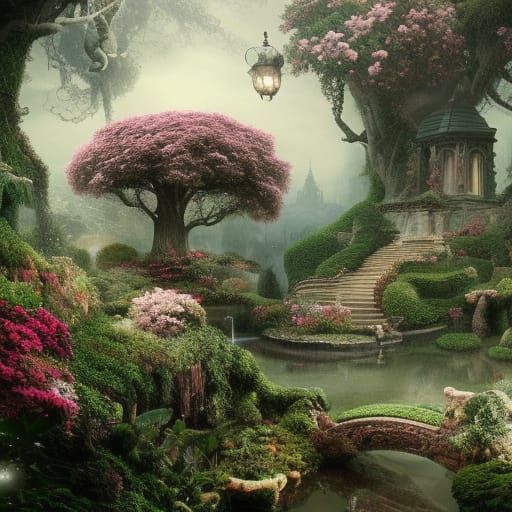 Fairytale Garden: Epic Digital Matte Painting