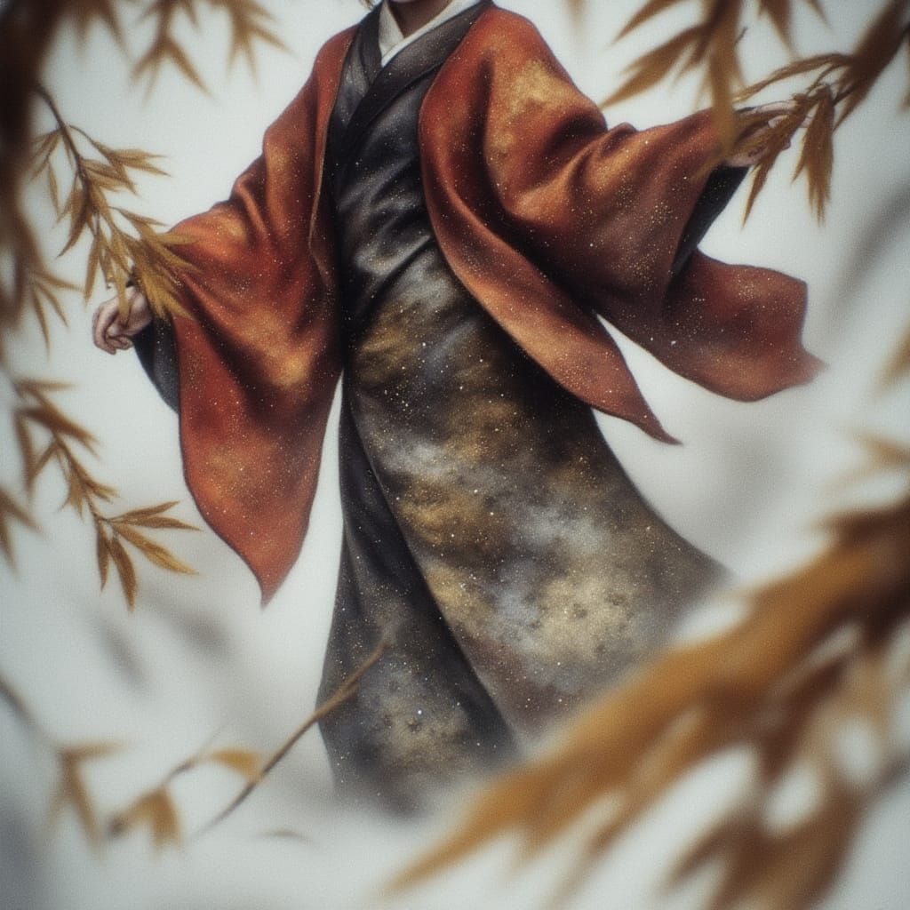 Intricate Brocade Pattern in Textile Art Style