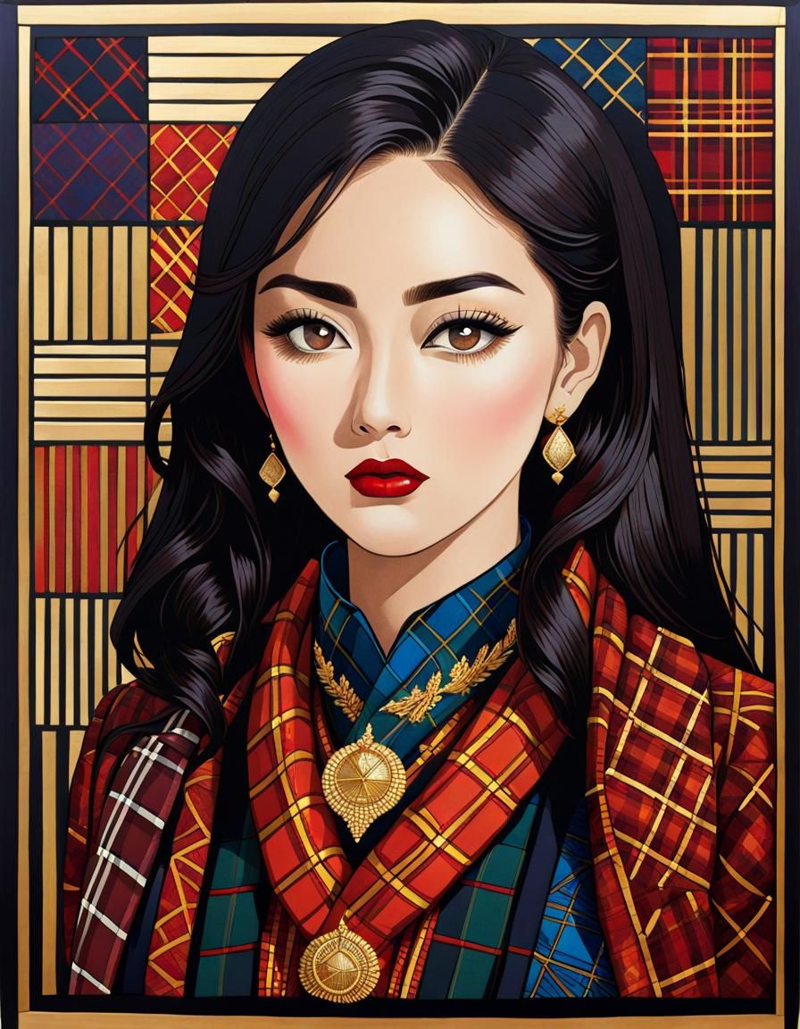 Symmetrical Folk Art Patchwork in Jewel Tones