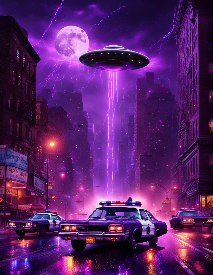 Purple Flying Saucers Invade 1970s New York